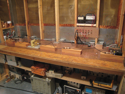 Figure 14: Modified EV55 aircraft: Simulated signal current at the current probe P1 in Figure 8 for plane wave incident at q = 135 and j = 180, 225, and 270 degree