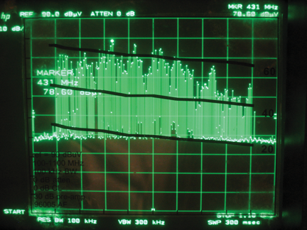 Figure 1: Negative downward cloud-to-ground strike event at an aircraft