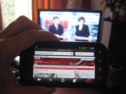 TV vs mobile by brucelawson tv vs mobile photo