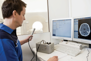 A 13-kilowatt Hall thruster being evaluated at NASA&rsquo;s Glenn Research Center. Hall thrusters trap electrons in a magnetic field and use them to ionize the onboard propellant. It uses 10 times less propellant than equivalent chemical rockets.