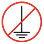No grounded equipment symbol