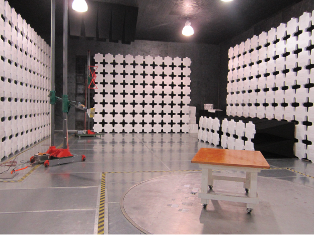 A typical commercial 10m semi-anechoic chamber