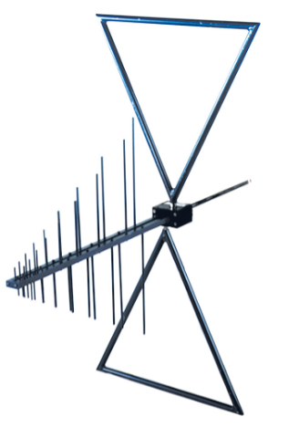 A typical full-sized calibrated EMI antenna
