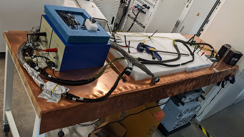 MIL-STD-461 pre-compliance test setup
