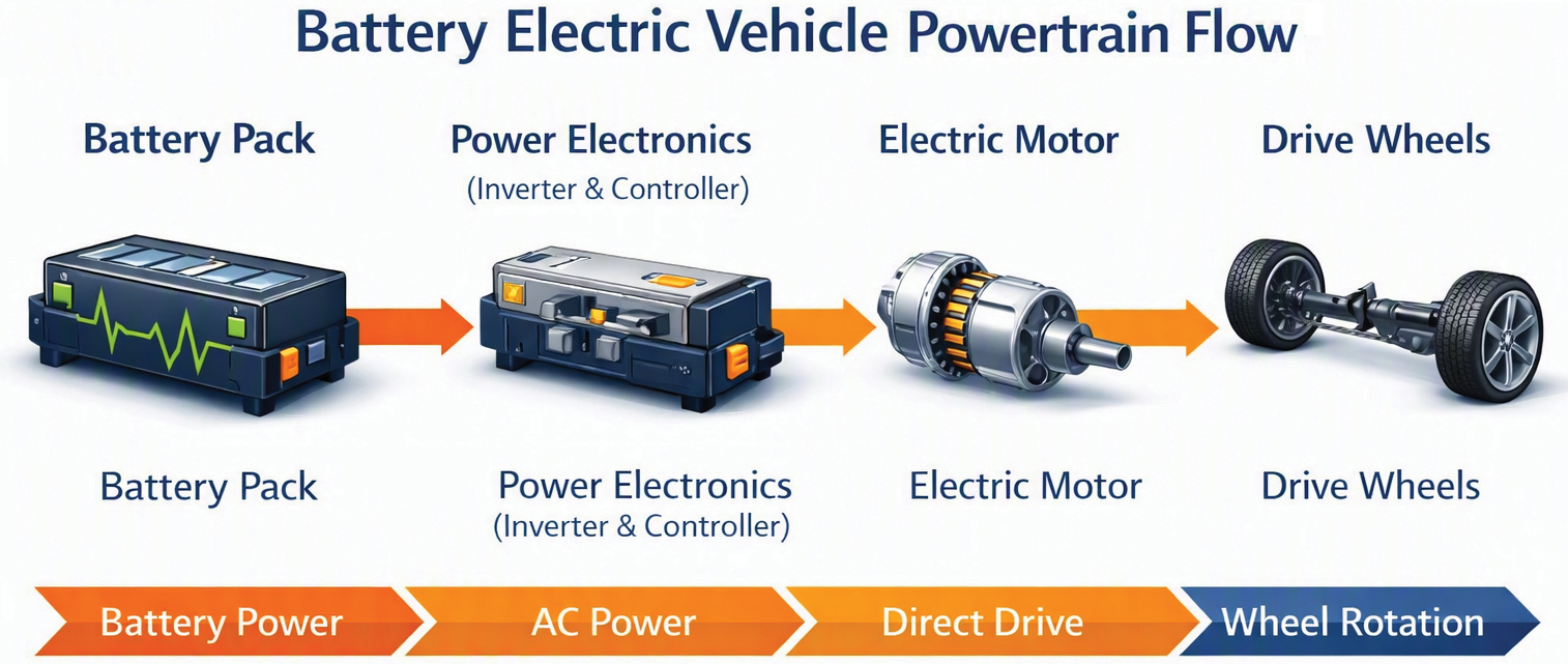 Figure 3: Ground vehicle power flow
