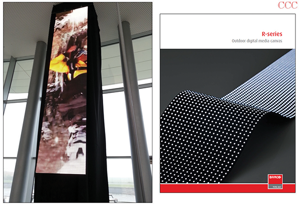 Figure 1: The Barco R10, 3.9 metres tall (more than 12 feet)